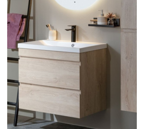 Тумба под раковину Aquanet Нота New 60 дуб светлый