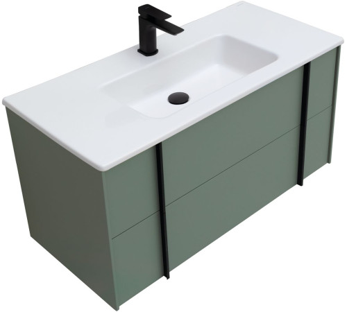 Тумба под раковину Allen Brau Reality 100 1.32007.CGM олива матовый