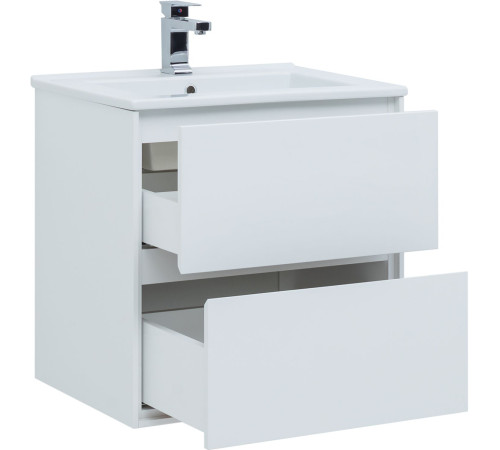 Тумба под раковину Aquanet Милан 65 белый глянец
