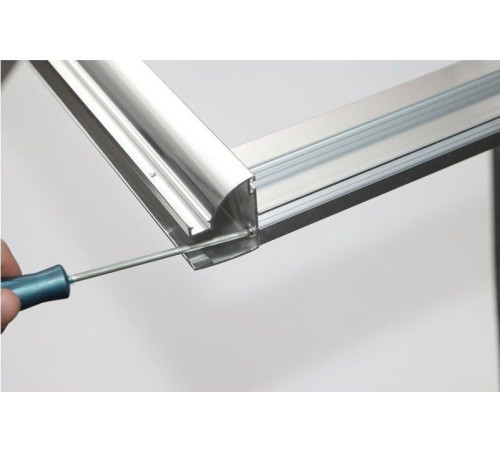 Душевая дверь Aquanet Alfa NAA6121 140, прозрачное стекло