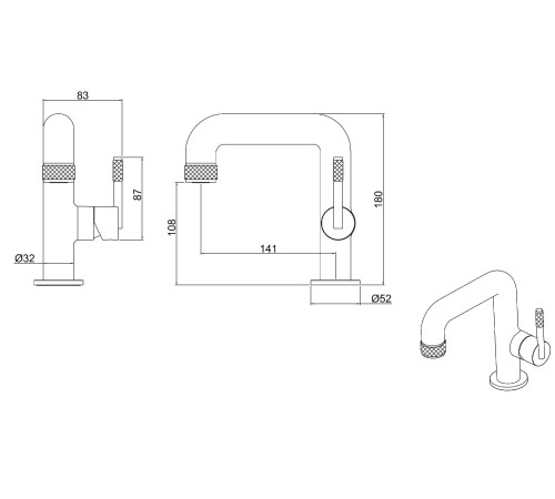 Смеситель для раковины Allen Brau Reality 5.32001-00 хром