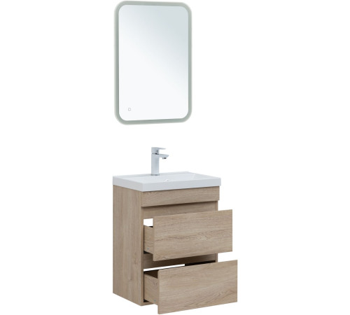 Тумба под раковину Aquanet Нота New 50 дуб светлый