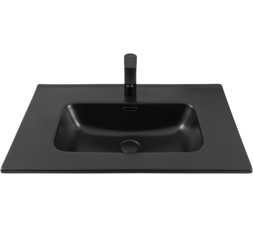 Раковина Aquanet Flat 70 черная матовая