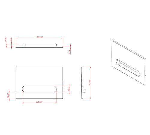 Клавиша смыва Allen Brau Project Color 9.2PR01.IV айвори