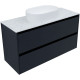 Тумба под раковину Allen Brau Activity 120 1.34007.AM антрацит матовый/черный браш
