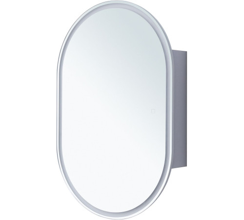 Зеркальный шкаф Aquanet Монте 60 белый, с LED подсветкой