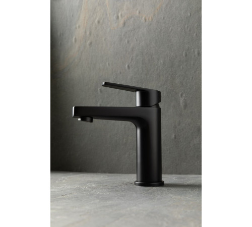 Смеситель для раковины Allen Brau Eclipse 5.E1001-31 (с донным клапаном) черный матовый