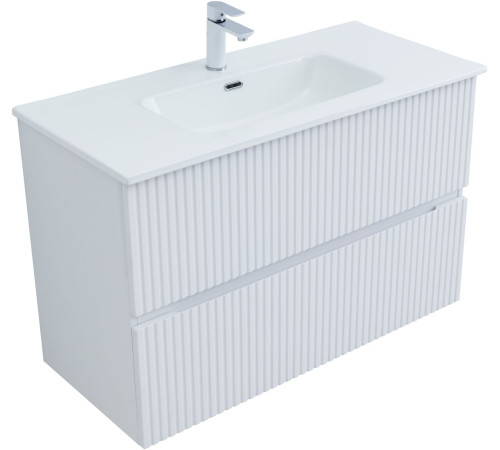 Тумба под раковину Aquanet Джейн 100 белый матовый