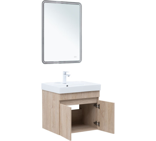 Тумба под раковину Aquanet Оптима 60 дуб светлый