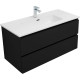 Тумба под раковину Aquanet Вега 2.0 100 черный