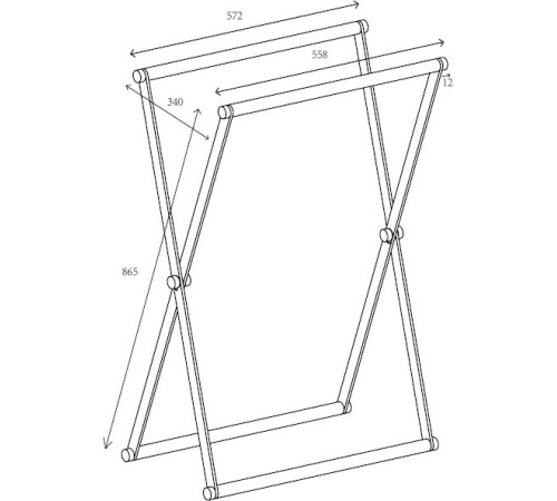 Корзина для белья Allen Brau Priority сталь/бежевый