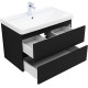 Тумба под раковину Aquanet Вега 2.0 80 черный