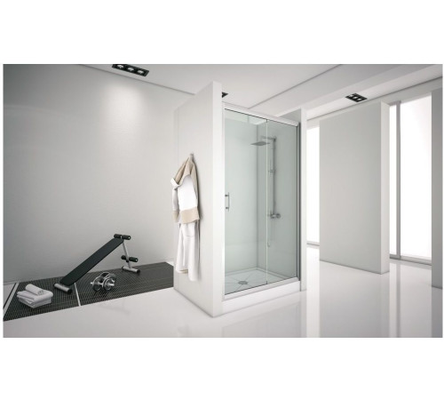 Душевая дверь Aquanet Alfa NAA6121 130, прозрачное стекло