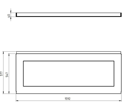 Фронтальный экран Aquanet West/Nord/Largo 140
