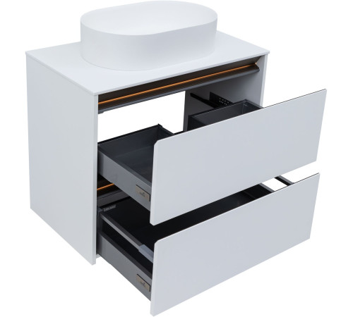 Тумба под раковину Allen Brau Activity 80 1.34012.WM белый матовый/олива браш