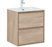Тумба под раковину Aquanet Милан 60 дуб светлый
