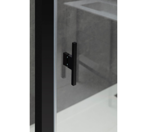 Душевой уголок Allen Brau Priority 140x80 3.31012.BBA + 3.31015.BBA черный браш