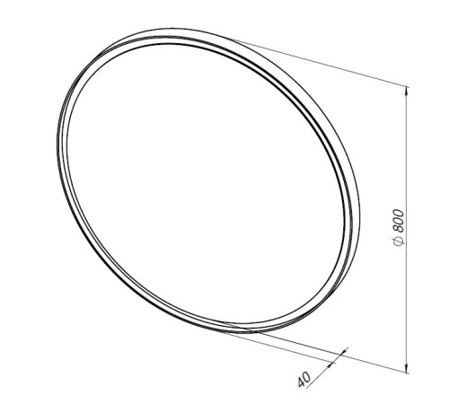 Зеркало Allen Brau Infinity 80 1.21017.BL черный