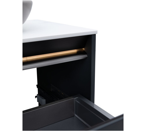 Тумба под раковину Allen Brau Activity 80 1.34004.AM антрацит матовый/черный браш