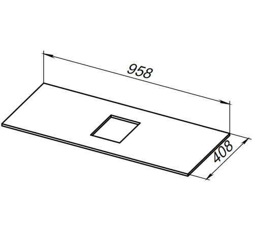 Столешница Allen Brau Priority 100 1.31011.B-S бежевый структ