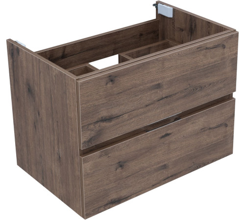 Тумба под раковину Aquanet Алвита New 70 2 ящика, дуб веллингтон табак