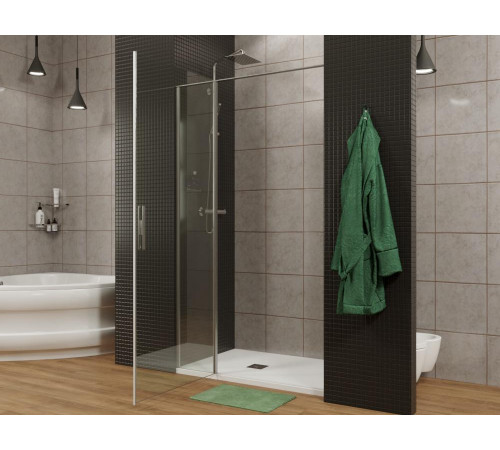 Душевая дверь Allen Brau Priority 90 3.31002.BA серебро браш