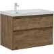 Тумба под раковину Aquanet Nova Lite 2.0 90 дуб рустикальный, левая