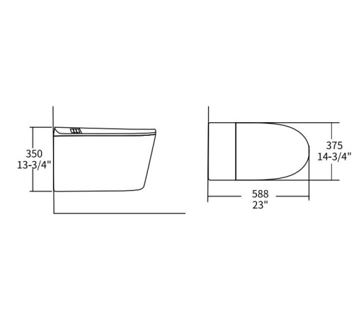 Унитаз подвесной Allen Brau Smart 4.I1001.20 белый, с функцией биде