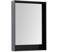 Зеркало Aquanet Милан 60 LED черный глянец