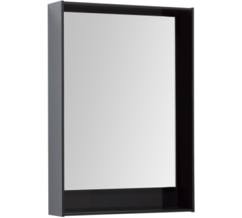 Зеркало Aquanet Милан 60 LED черный глянец