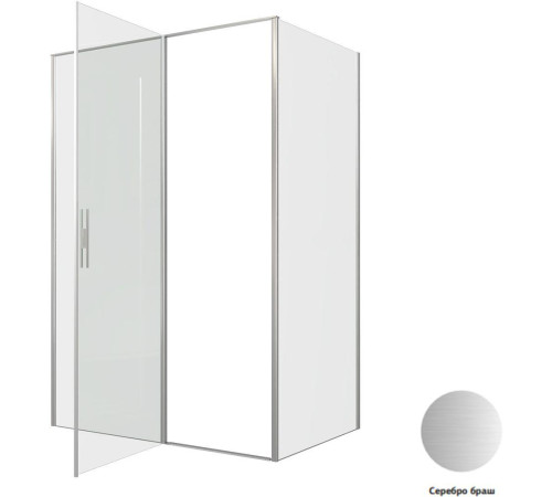 Душевой уголок Allen Brau Priority 140x90 3.31035.BA + 3.31044.BA серебро браш