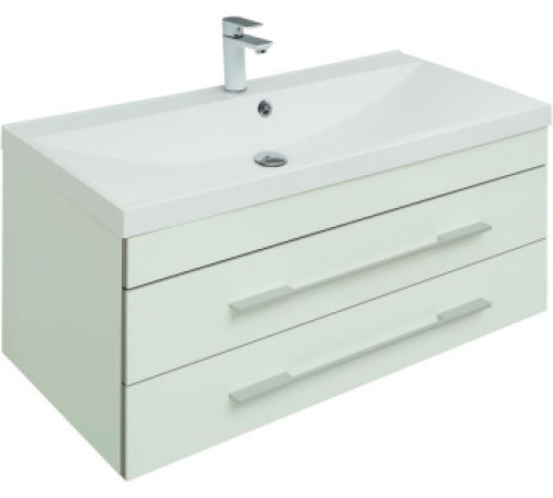 Тумба с раковиной Aquanet Верона 100 белый (подвесная 2 ящика)