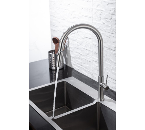 Смеситель для кухни Allen Brau Sprungfeder 5.60002-SS сталь браш