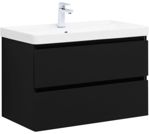 Тумба под раковину Aquanet Вега 2.0 80 черный