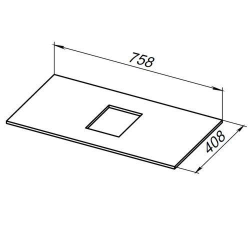 Столешница Allen Brau Priority 80 1.31010.B-S бежевый структ