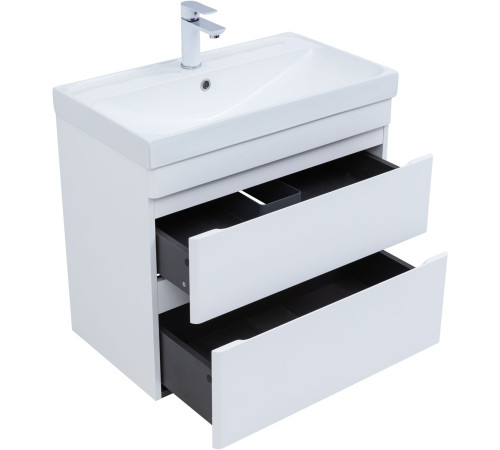 Тумба под раковину Aquanet Слим 70 белый сатин