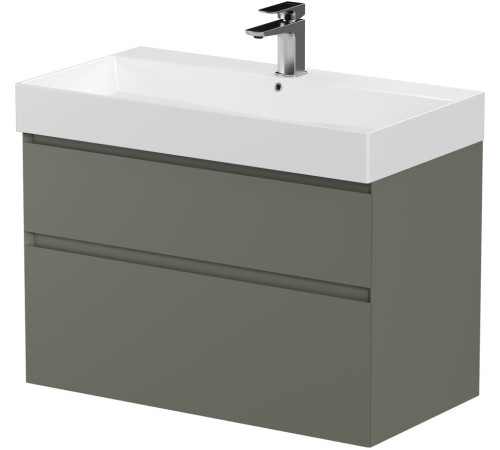 Тумба под раковину Allen Brau Infinity 85 1.210026.CGM олива матовый