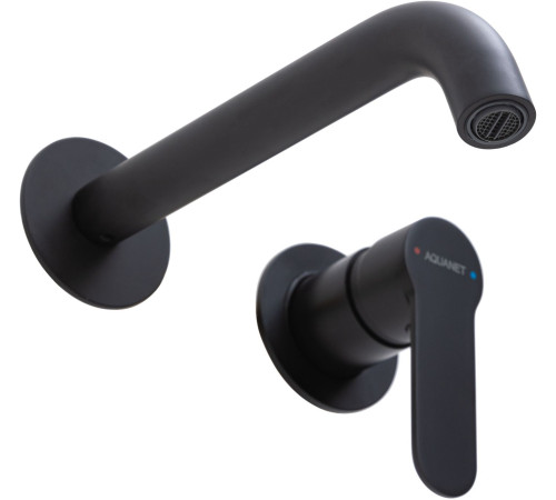 Смеситель для раковины Aquanet Passion черный матовый