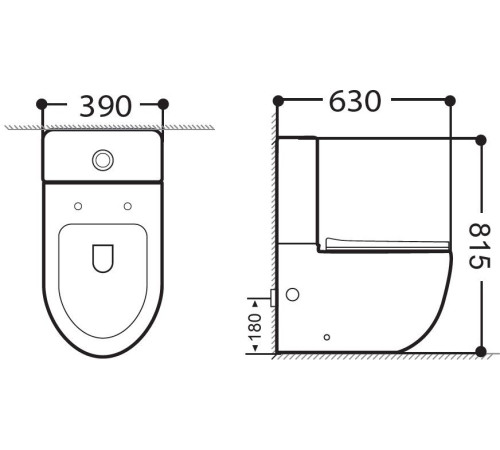 Сливной бачок Aquanet Cetus 2.0 C2 LX-2903