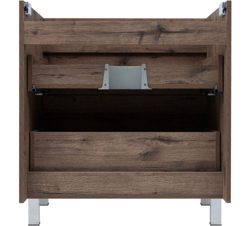 Тумба под раковину Aquanet Нота New 90 напольная, дуб веллингтон табак