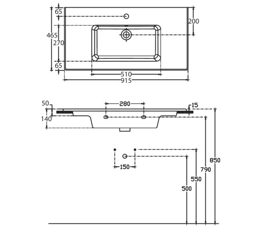Раковина Allen Brau Fantasy 92 4.11026.20 белый глянец