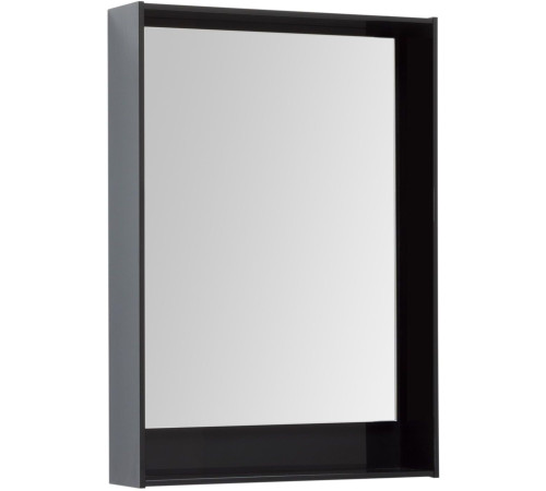 Зеркало Aquanet Милан 60 LED черный глянец