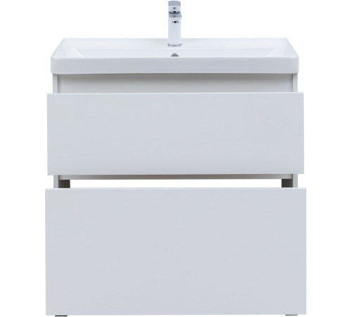 Тумба под раковину Aquanet Вега 80 напольная, белый глянец