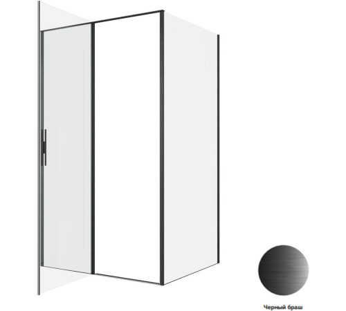 Душевой уголок Allen Brau Priority 120x80 3.31033.BBA + 3.31042.BBA черный браш