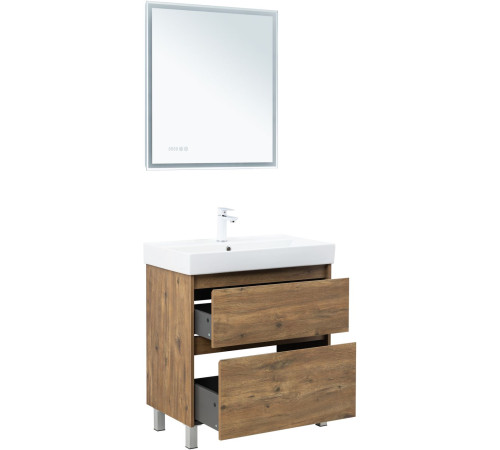 Тумба под раковину Aquanet Nova Lite 2.0 75 напольная, дуб рустикальный