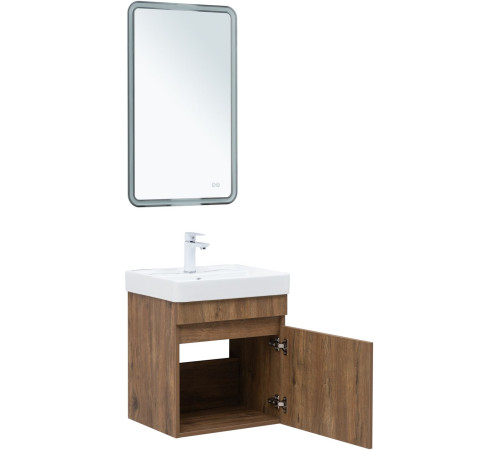 Тумба под раковину Aquanet Оптима 50 дуб рустикальный