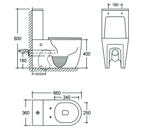 Бачок для унитаза Aquanet Atago/Cetus 3.0