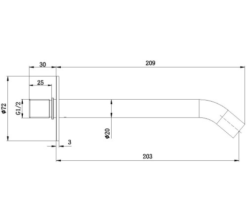 Излив Allen Brau Priority 5.31B18-MG графит браш