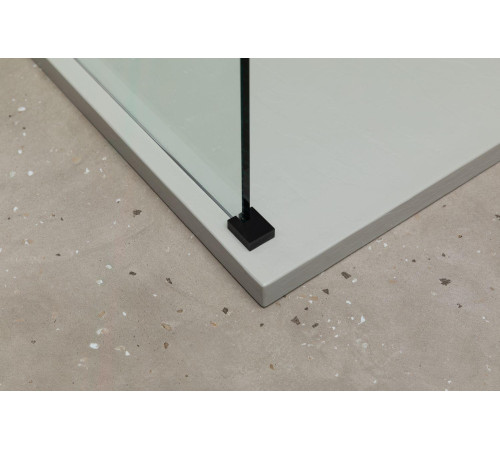 Душевая перегородка Allen Brau Infinity 1 100 3.21015.BBA черный браш