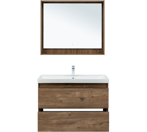 Тумба под раковину Aquanet Милан 100 дуб рустикальный